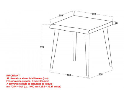 Worldwide - Arnav Accent Table in Walnut