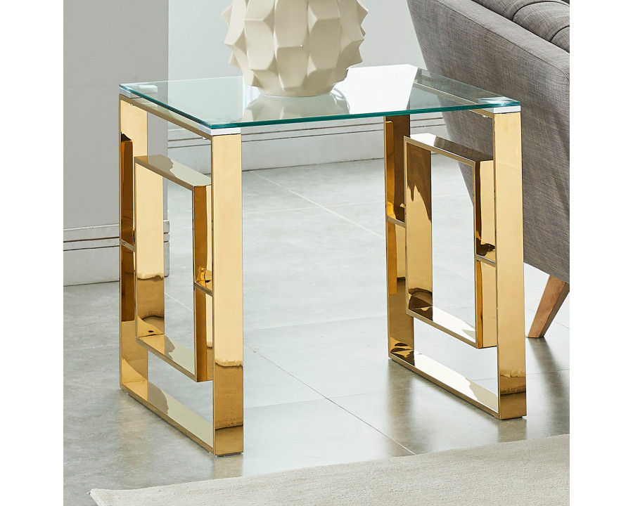 Worldwide Eros Accent Table - Gold