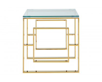 Worldwide Eros Accent Table - Gold