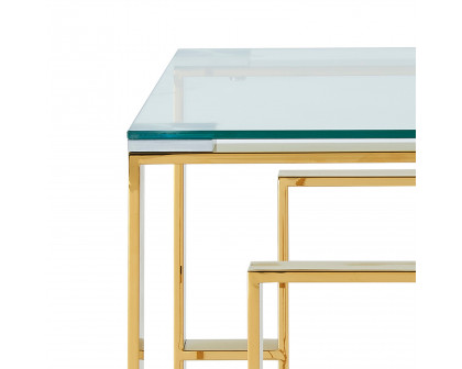 Worldwide Eros Accent Table - Gold