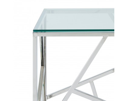 Worldwide - Juniper Accent Table in Silver