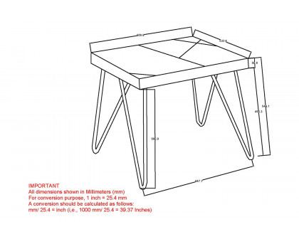 Worldwide - Madox Accent Table in Natural/Aged Gold