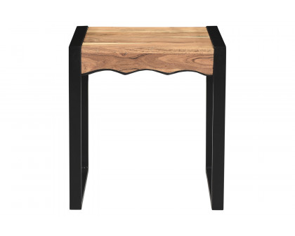 Worldwide - Rohani Accent Table in Natural/Black