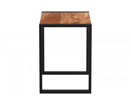 Worldwide - Rohani Accent Table in Natural/Black