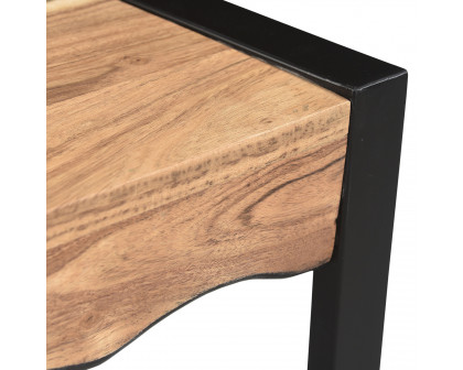 Worldwide - Rohani Accent Table in Natural/Black