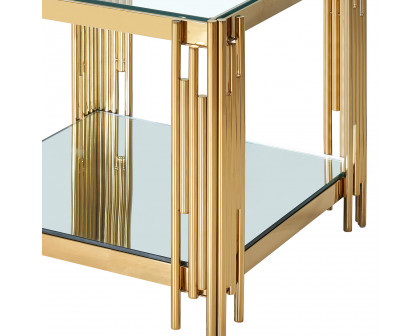 Worldwide Estrel Large  Accent Table - Gold