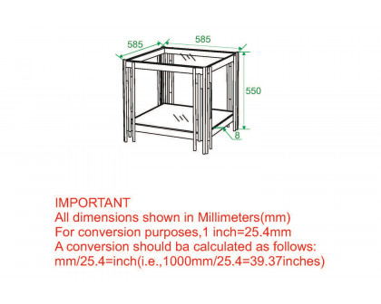 Worldwide Estrel Large  Accent Table - Gold