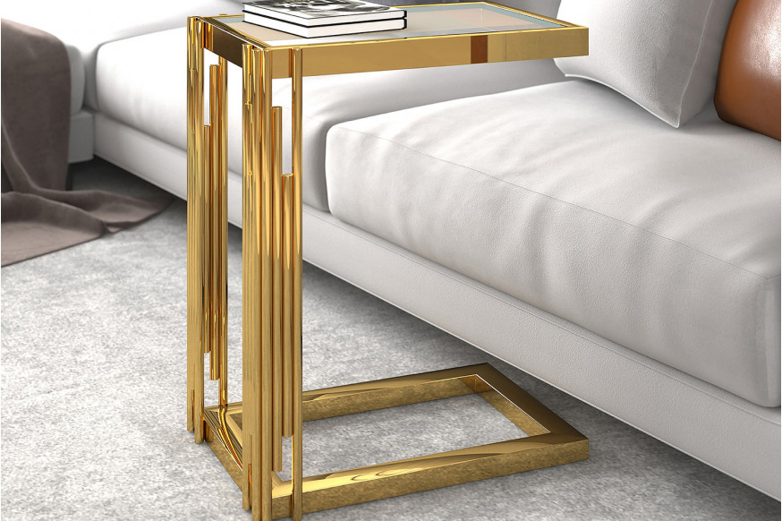 Worldwide™ Estrel Small Accent Table - Gold