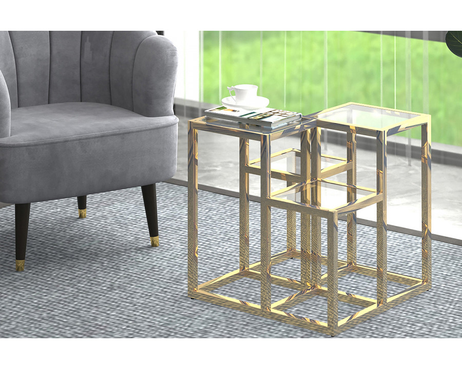 Worldwide - Casini Multi-Tiered Accent Table