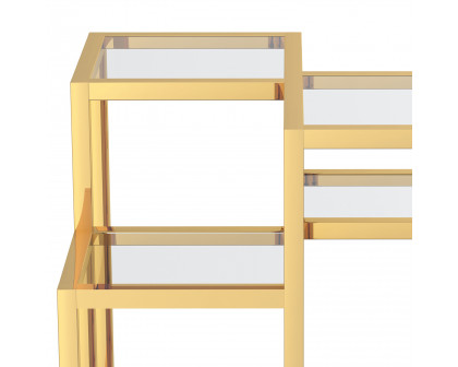 Worldwide™ Casini Multi-Tiered Accent Table - Gold