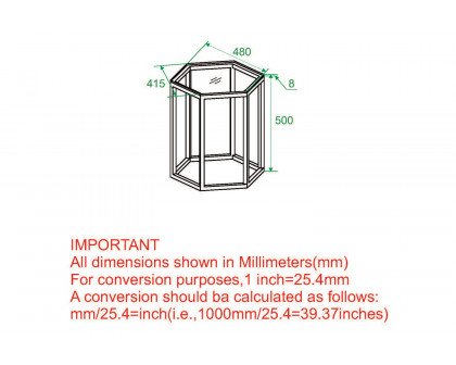 Worldwide Fleur Accent Table - Silver