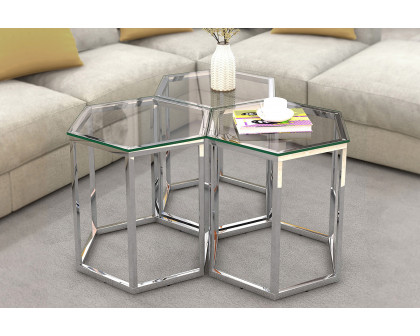 Worldwide - Fleur Accent Table