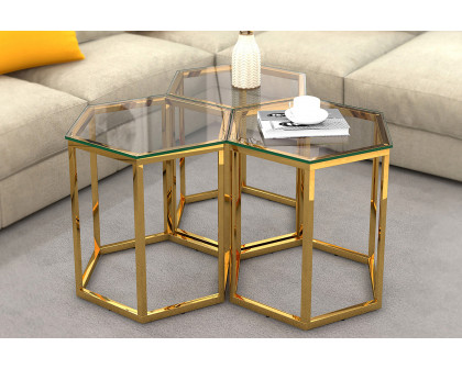 Worldwide - Fleur Accent Table