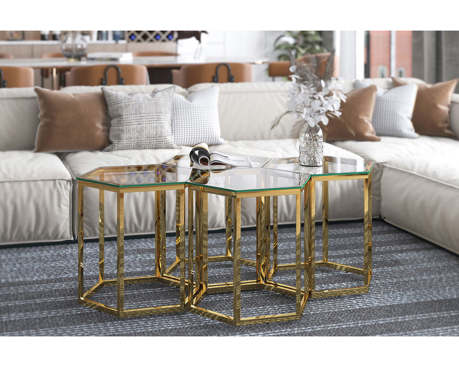 Worldwide - Fleur Accent Table