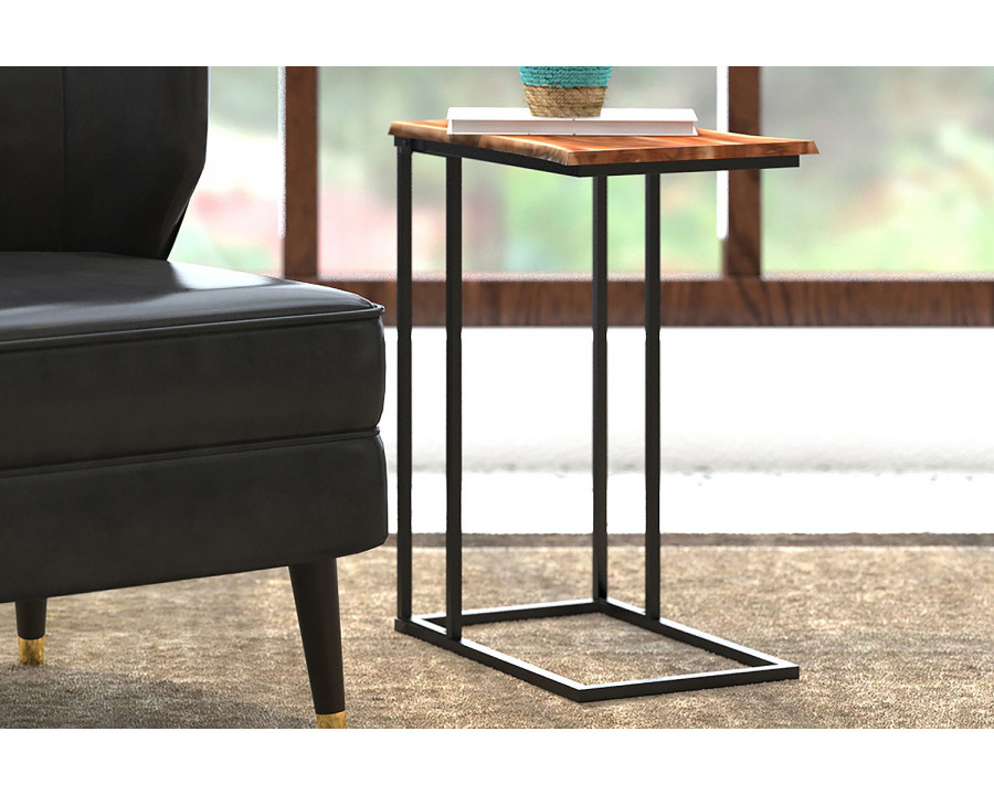 Worldwide - Jivin Accent Table in Natural/Black