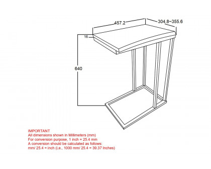 Worldwide - Jivin Accent Table in Natural/Black