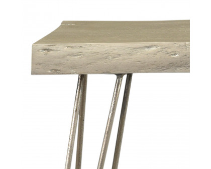 Worldwide Nila Console/Desk - Light Gray