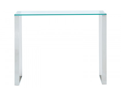 Worldwide - Zevon Console/Desk in Silver