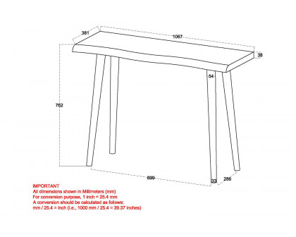 Worldwide - Arnav Console/Desk in Walnut