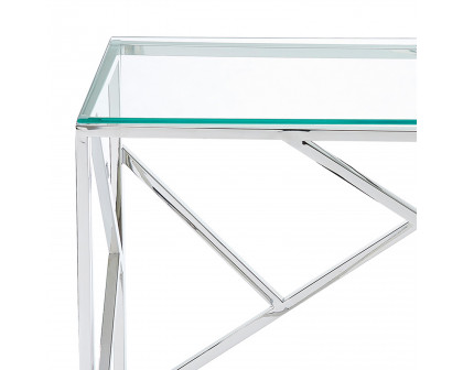 Worldwide - Juniper Console Table in Silver