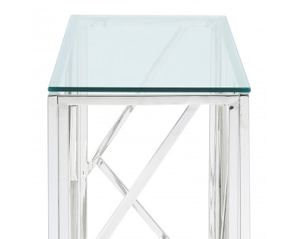 Worldwide - Juniper Console Table in Silver