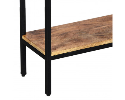 Worldwide - Ojas Console Table in Natural Burnt/Black