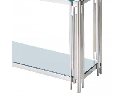 Worldwide Estrel Console Table - Silver