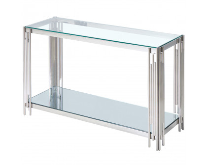 Worldwide Estrel Console Table - Silver