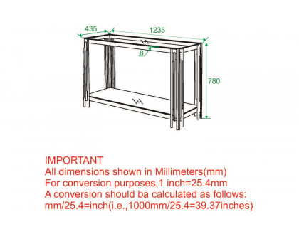 Worldwide Estrel Console Table - Silver