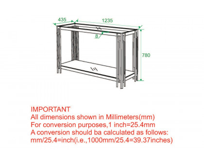 Worldwide Estrel Console Table - Gold