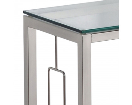 Worldwide - Athena Console Table in Chrome