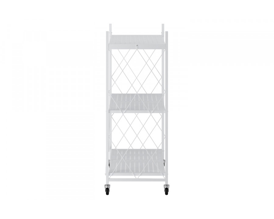 Worldwide Quby 3-Tier Folding Shelf - White