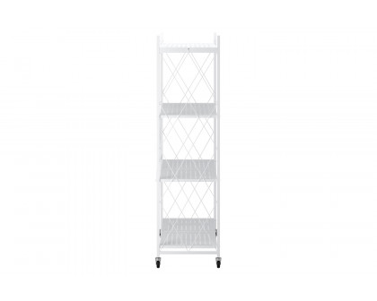 Worldwide Quby 4-Tier Folding Shelf - White