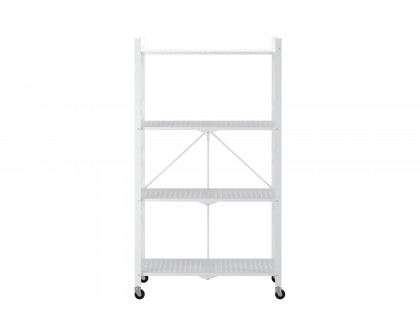 Worldwide Quby 4-Tier Folding Shelf - White