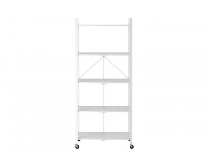 Worldwide Quby 5-Tier Folding Shelf - White