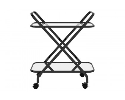 Worldwide - Oriso 2-Tier Bar Cart