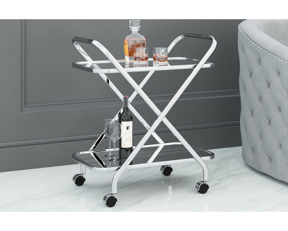 Worldwide - Oriso 2-Tier Bar Cart