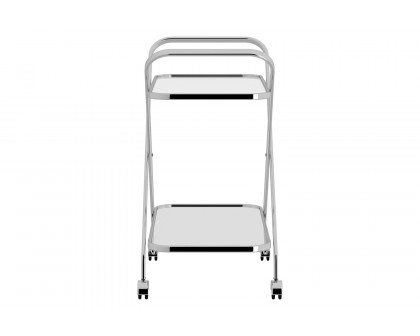 Worldwide™ Oriso 2-Tier Bar Cart - Chrome