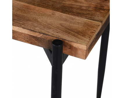 Worldwide Navid Desk - Natural Burnt/Black