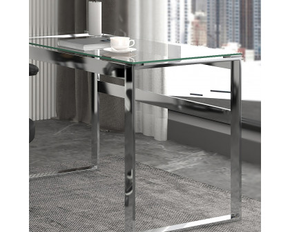 Worldwide - Zevon Desk in Silver