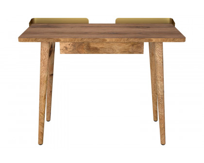 Worldwide Anand Desk - Natural/Aged Gold