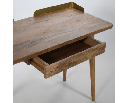 Worldwide Anand Desk - Natural/Aged Gold