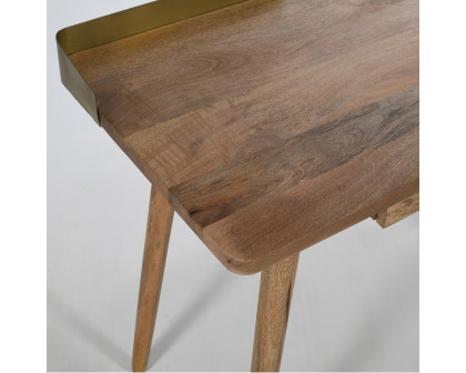 Worldwide Anand Desk - Natural/Aged Gold