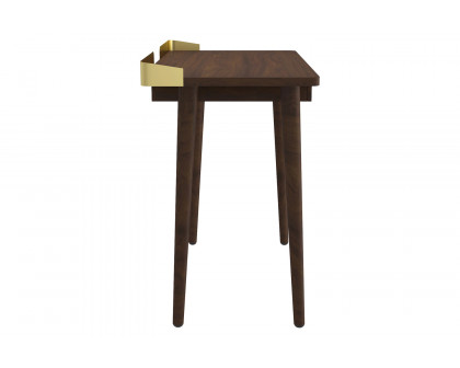 Worldwide Anand Desk - Walnut/Aged Gold