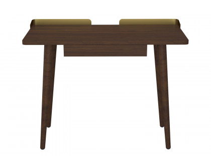 Worldwide Anand Desk - Walnut/Aged Gold