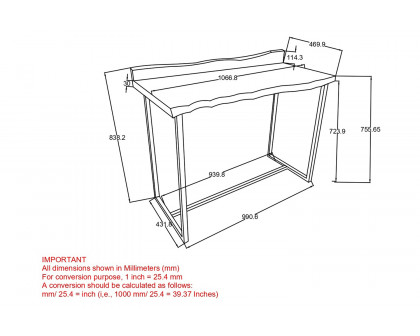 Worldwide - Jivin Desk in Natural/Black