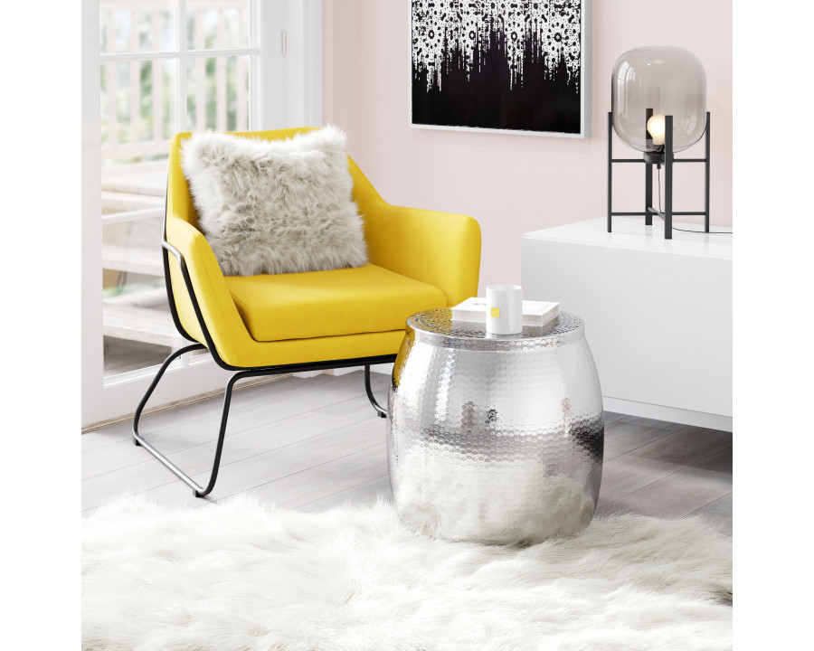 ZUO - Solo Side Table in Silver