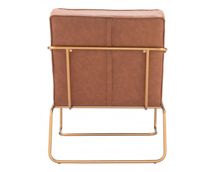 ZUO™ Dallas Accent Chair - Vintage Brown