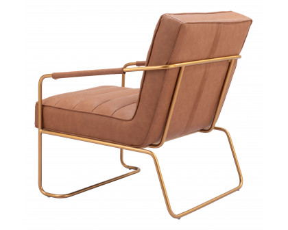 ZUO™ Dallas Accent Chair - Vintage Brown