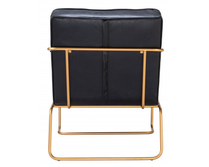 ZUO™ Dallas Accent Chair - Vintage Black